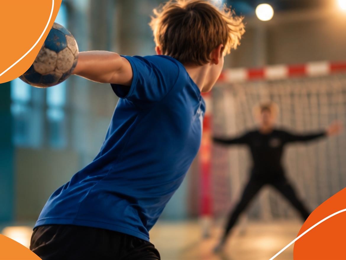 Prova på handboll med Öjeby IF