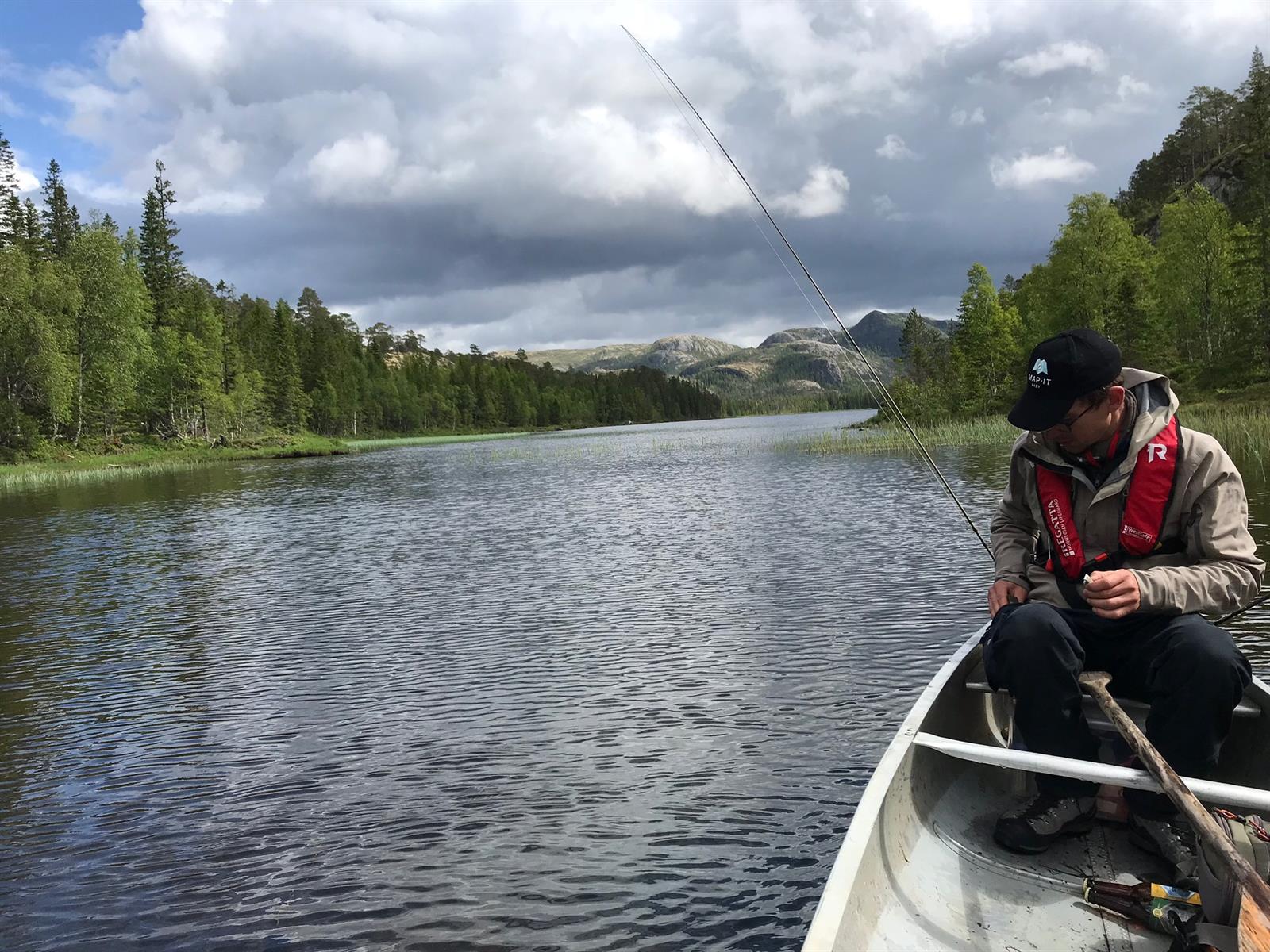 Fishing in the area of Salen