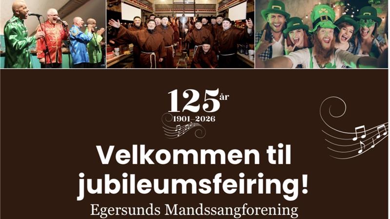 Jubileumskonsert av Egersunds Mandssangforening