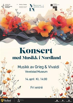 Plakat fra "Musikk i Nordland" strykerkvartett