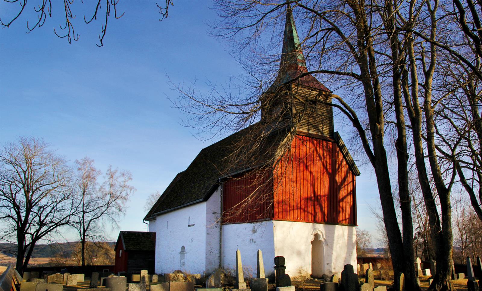 Hustad church -  a medieval church in Inderøy