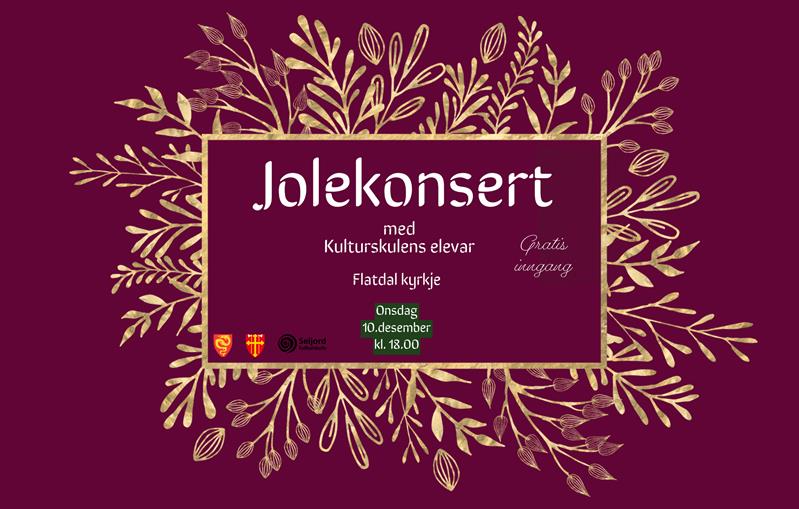 Tradisjonell førjolskonsert med kulturskulens elevar.