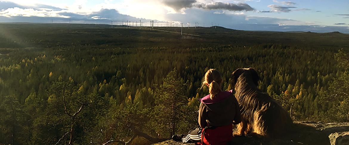 Utsikten fascinerar stor, liten och fyrbenta