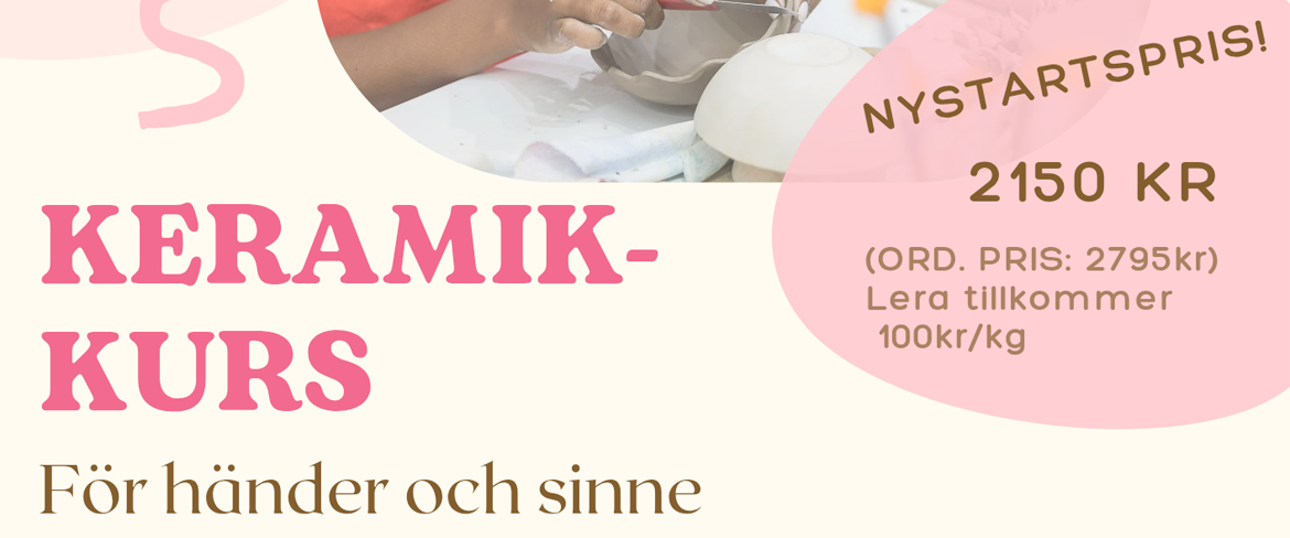 Bild till evenamnget Keramikkurs - För händer och sinne