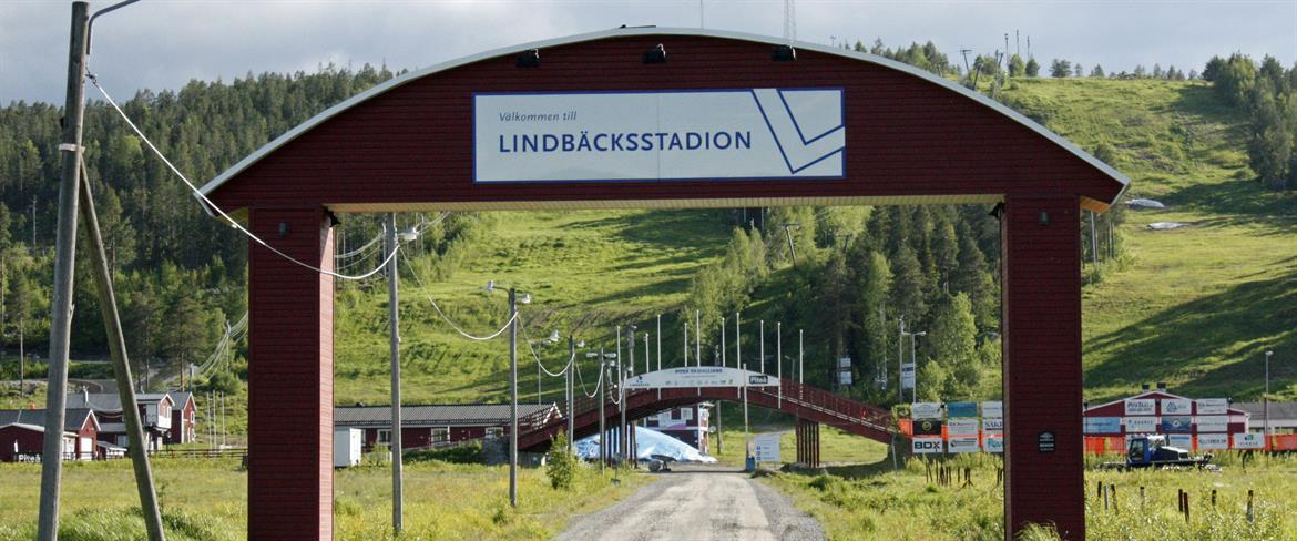 Entrance to Linbäcksstadium summertime!