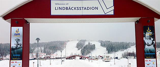 Entrance to Lindbäcksstadium wintertime!, Piteå kommun