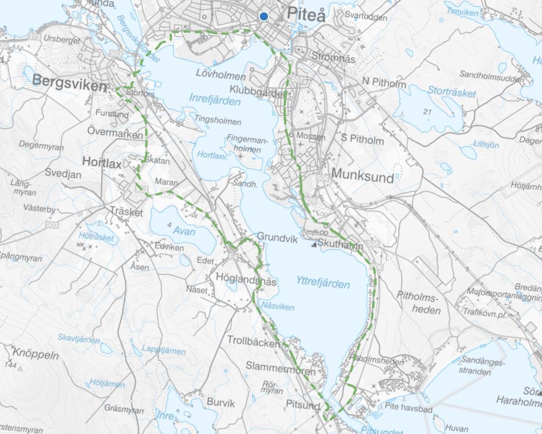 Pitsundsrundan - Cykelkarta