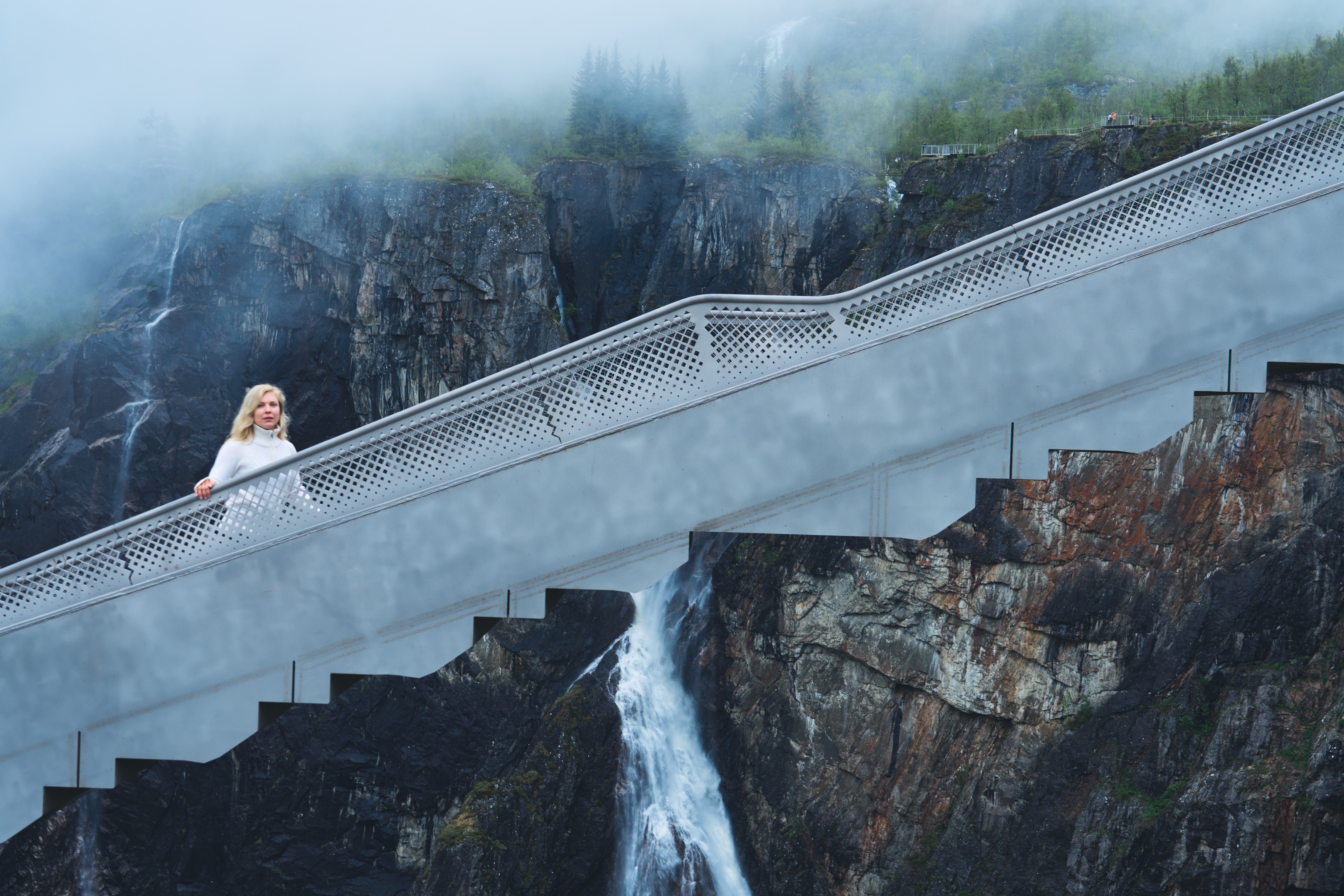 Schöne Rundwanderung am Wasserfall Vøringsfossen