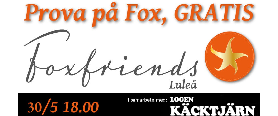 Bild till evenamnget Prova på Fox på Käcktjärns dansloge 30/5