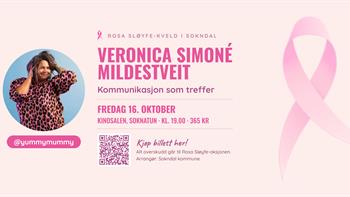 Rosa Sløyfe-kveld med Veronica Simoné Mildestveit