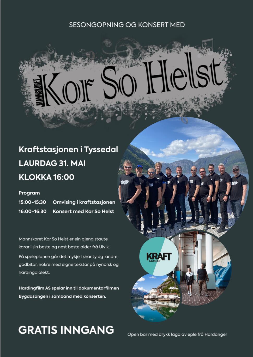 Gratis Konsert med Kor So Helst på Kraftstasjonen