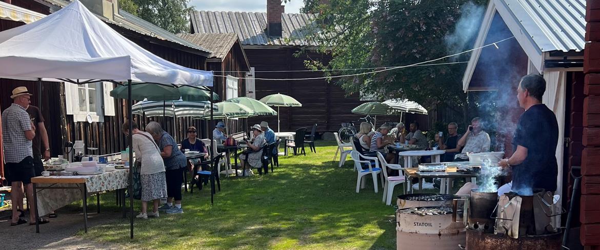 servering av våfflor på solandergården