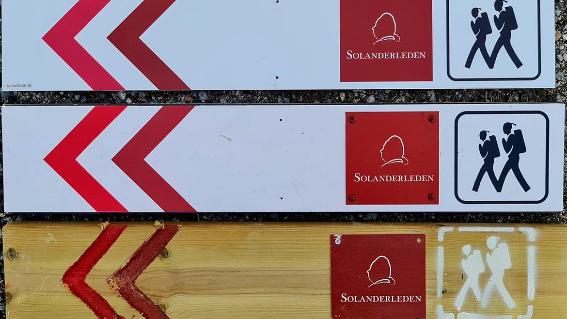 Solanderleden skyltar