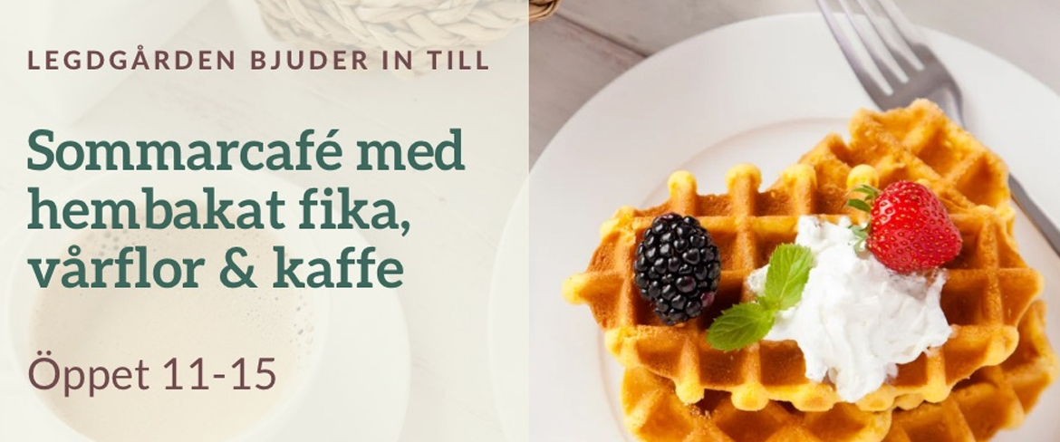 Bild till evenamnget Sommarcafé på Legdgården 1/8