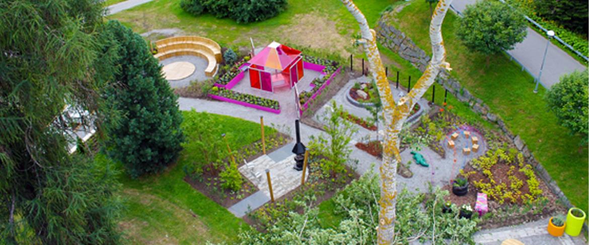 Ideträdgårdar från ovan