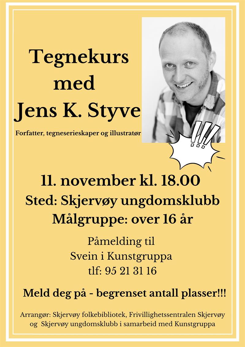 Plakat Tegnekurs med Styve
