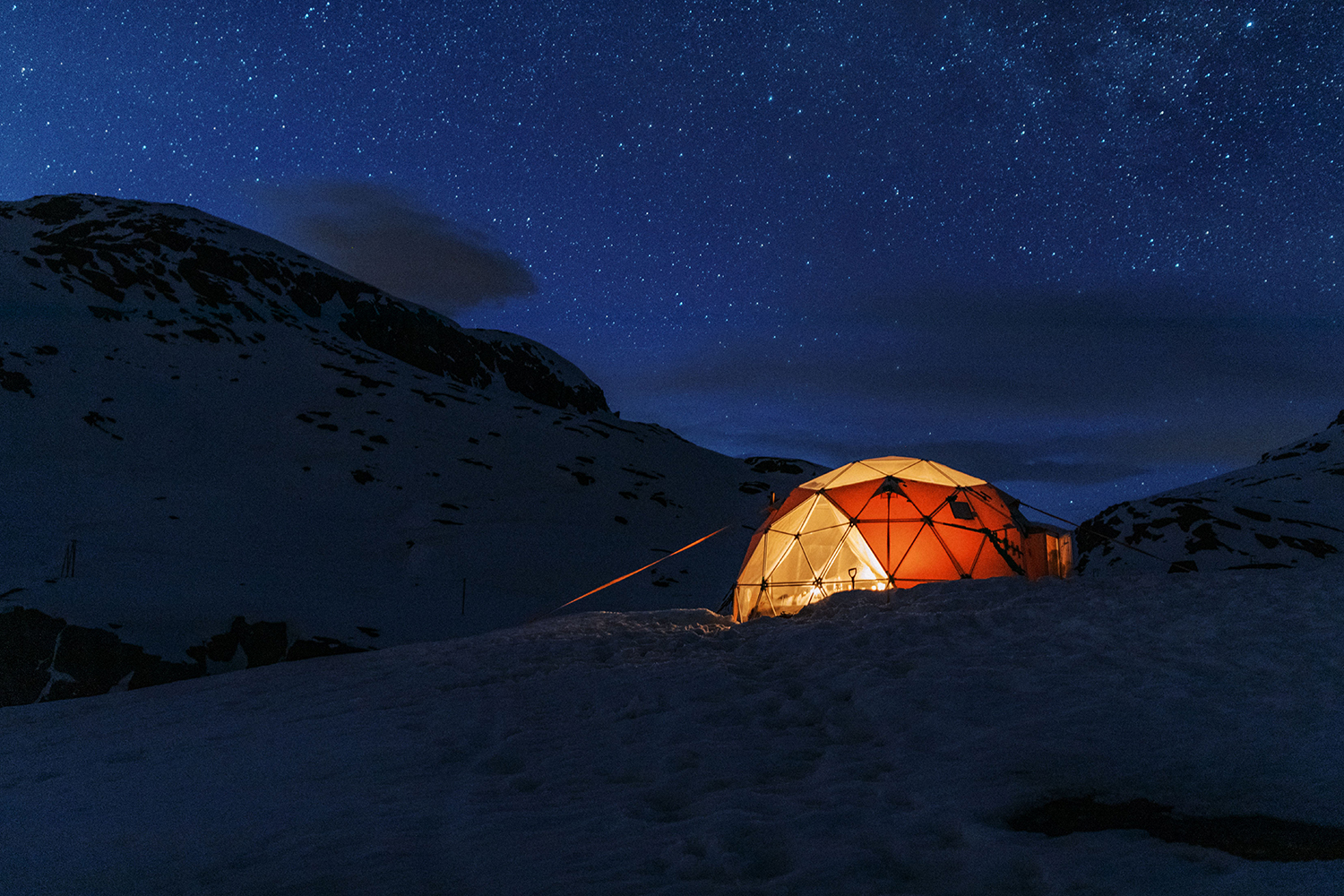 Trolltunga Winter Übernachtungstour