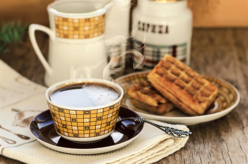 Vaflar og kaffi