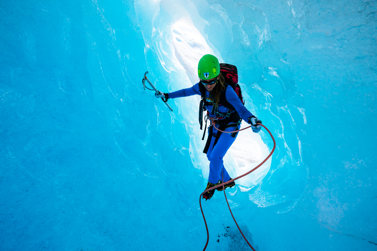 Blåistur Blue Ice Hike -Folgefonni Breførarlag