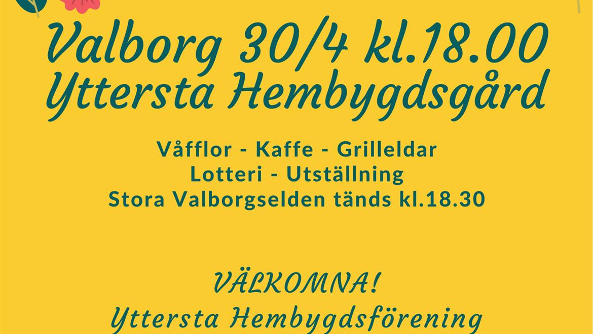 Affisch Valborg i Yttersta