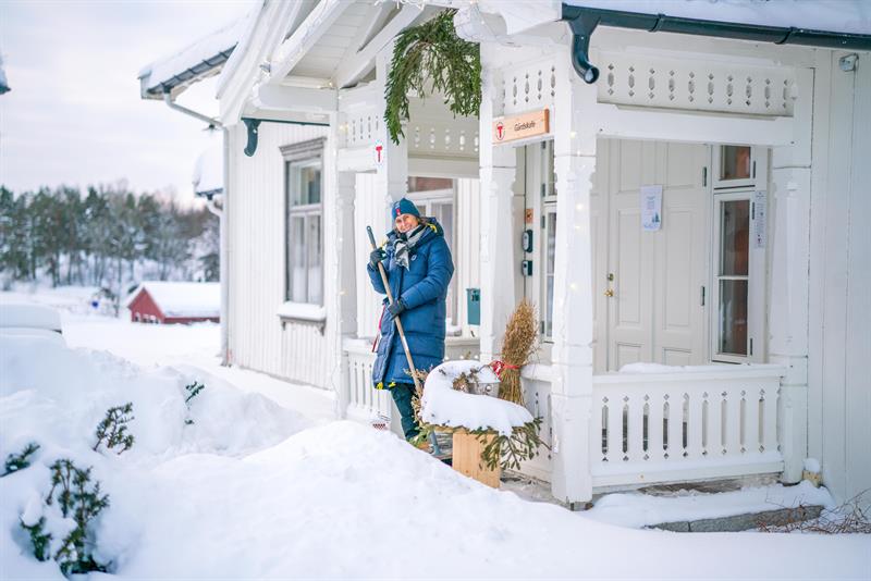 Plakat Julelunsj og gløgg ved bålet