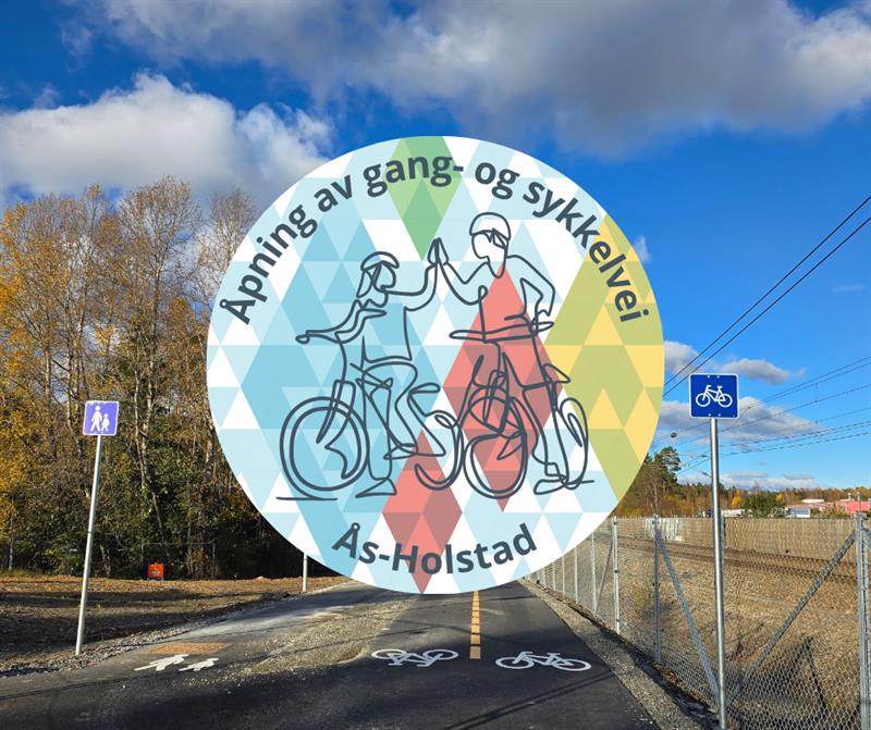 Plakat Åpning av gang- og sykkelvei
