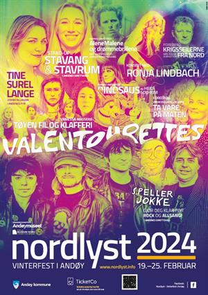 Plakaten til årets Nordlyst viser alle go'bitene fra programmet