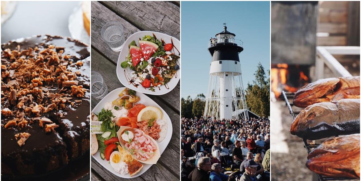 fika, good food, lighthouse, smoked fish