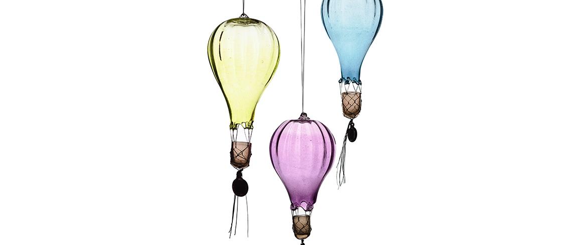 Dekorativa luftballonger av glas