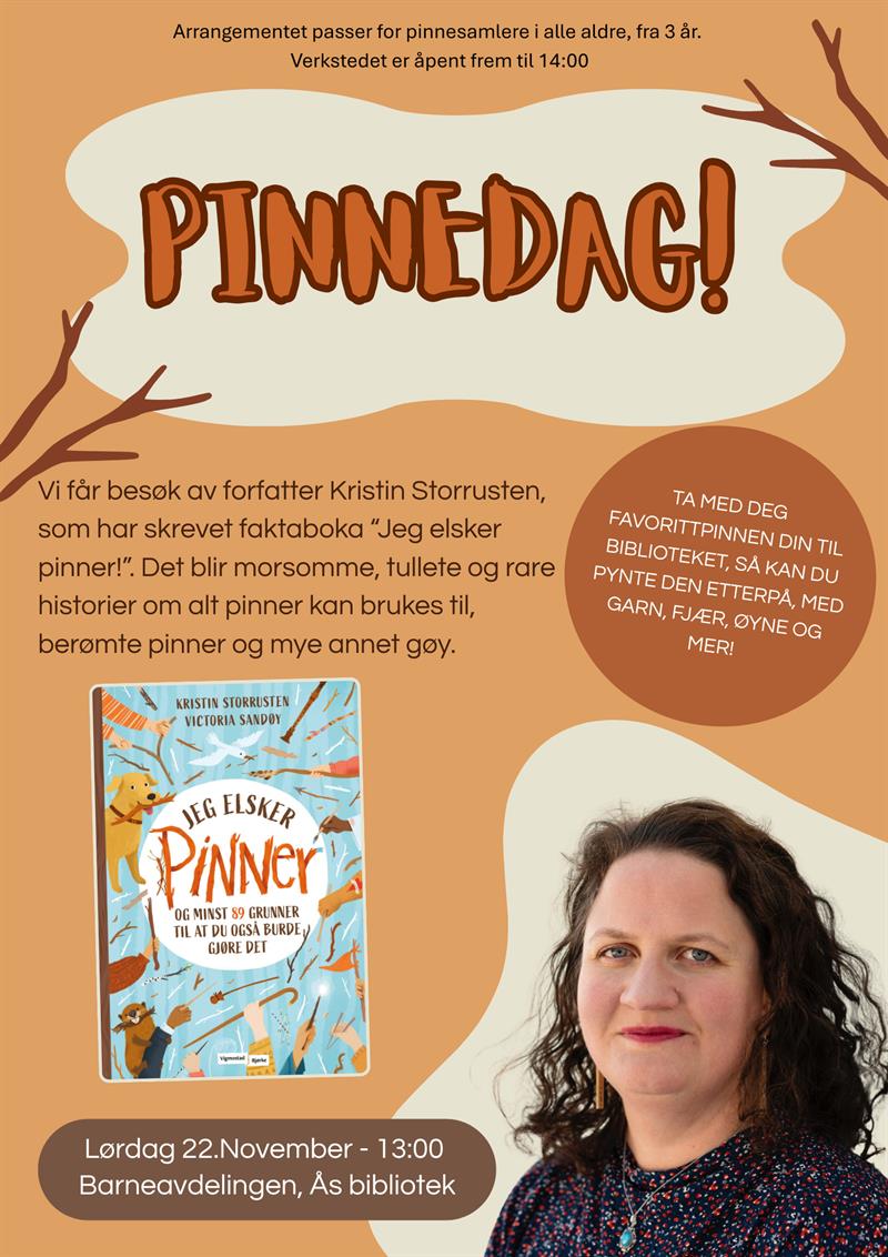 Plakat Pinnedag med Kristin Storrusten