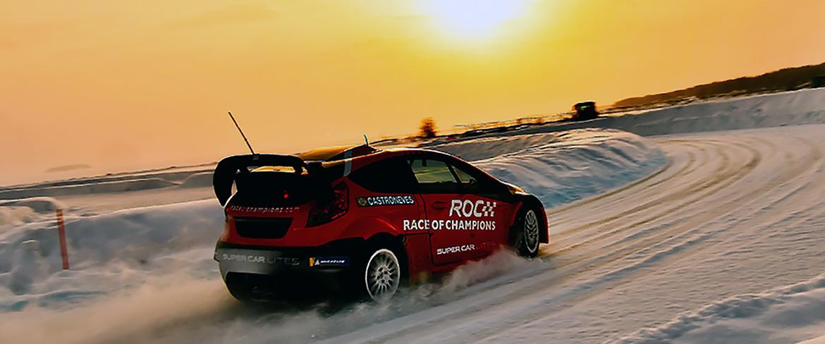 Race of Champions on snow & ice at Pite Havsbad in Piteå