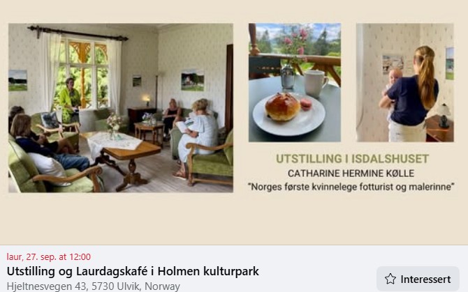 Utstilling og kafe i isdalshuset
