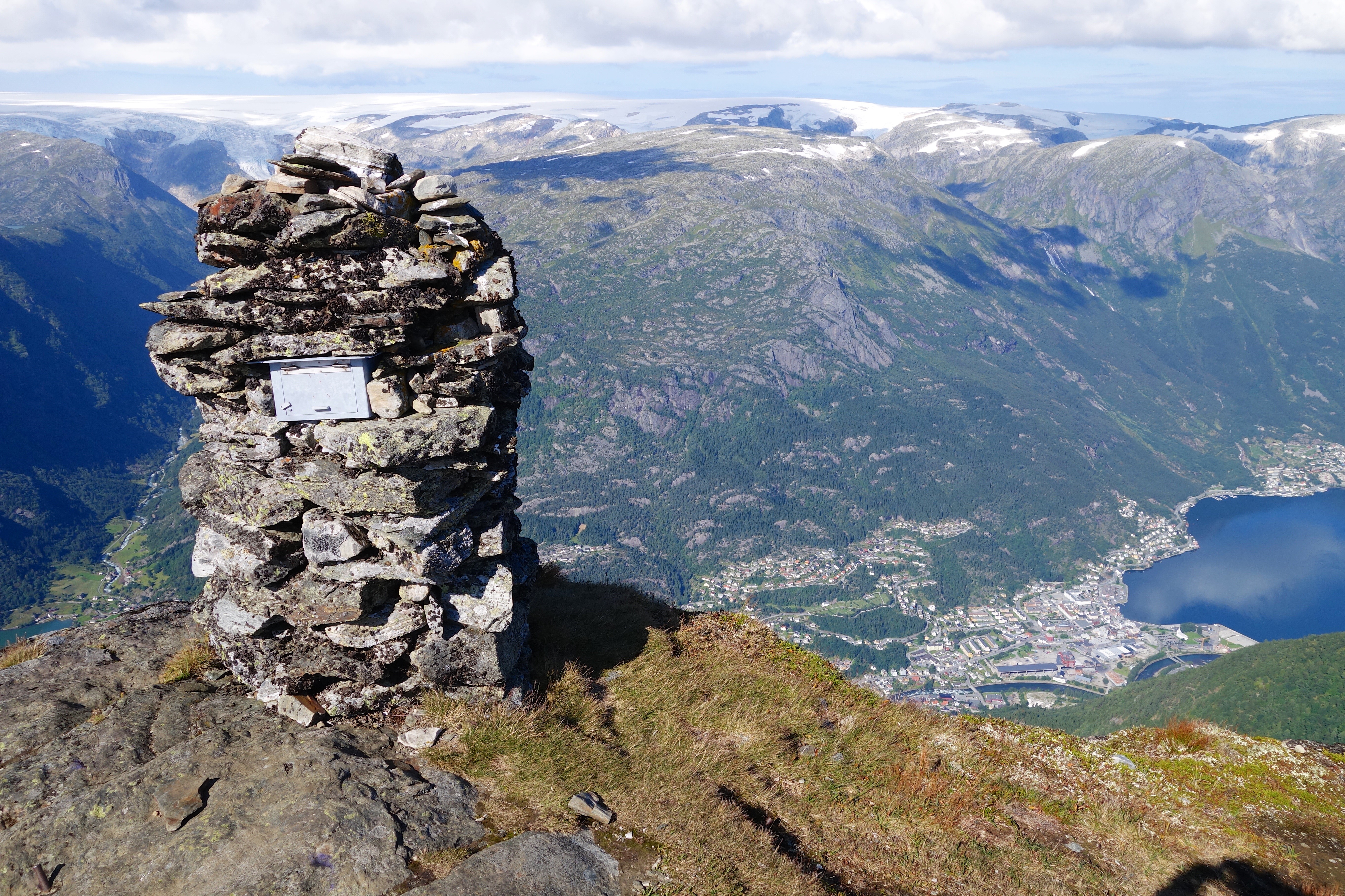 Mt Rossnos - summit hike overlooking Odda